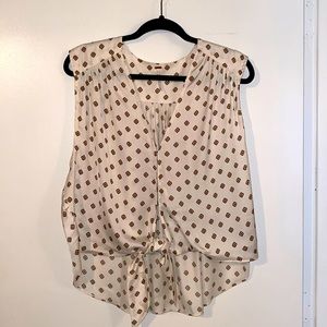Free People Top with Front Tie - Medium